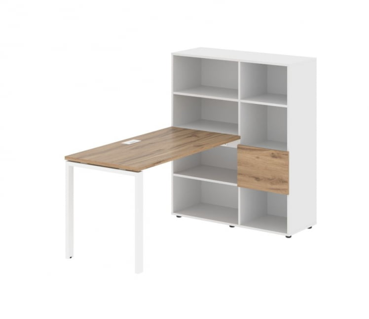 Рабочая станция EDIS EURST 1113 Дуб Денвер светлый Белый Белый_0