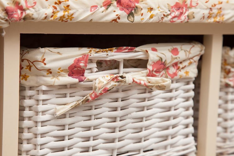 Гладильный комод с 3-я корзинами Secret De Maison CAMPANARD ( mod. PE-03 ) Слоновая кость_5