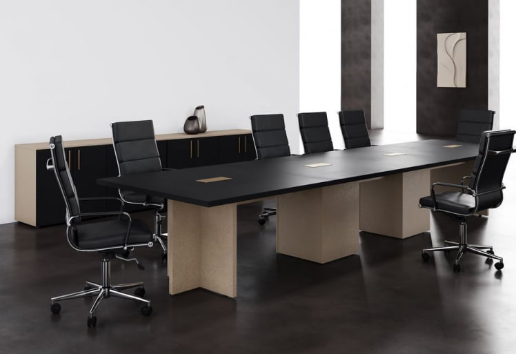 Кабинет для переговоров VELION №3 Яшма черный Кобра_0