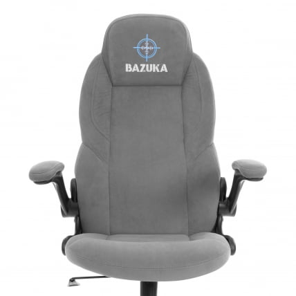 Кресло геймерское BAZUKA metalBL велюр, серый, 29_5