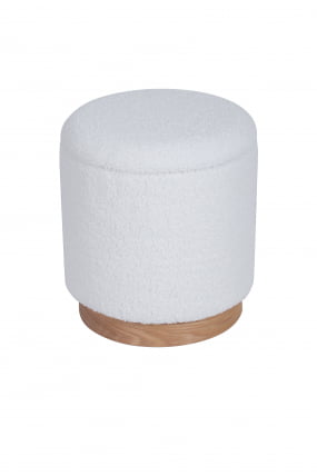 Пуф с ящиком Долли S тедди Белый_1