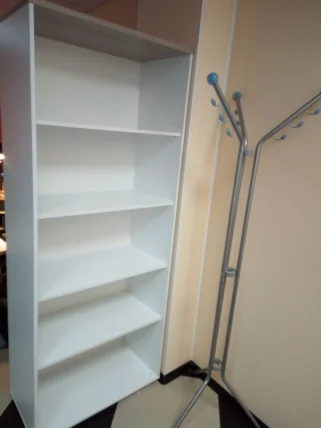 Шкаф 4 широкий открытый Deka 10.19.101 Дуб Сантана светлый/Белый_5