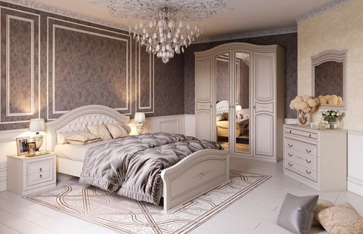 Спальня Николь Ваниль Ясень жемчужный_0