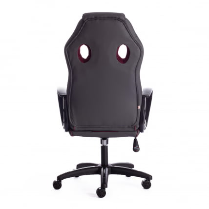 Кресло RACER кож/зам/ткань, металлик/бордо, 36/13_3