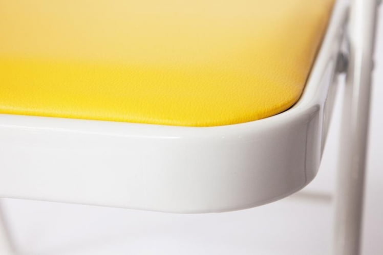 Стул складной FOLDER (mod. 032) / 1 шт. в упаковке каркас: металл, сиденье/спинка: экокожа, 41*51*76см, желтый_9