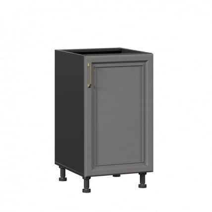 Тумба кухонная 450 Джелатто ЛД 241.030.000.130 Черный Оникс серый_0