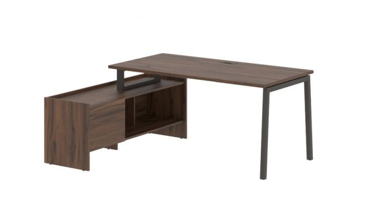 Стол с тумбой EDIS ELCT 17814 Дуб Денвер темный Мокко_0