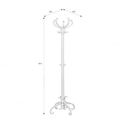 Вешалка напольная В 2Н Белый_1