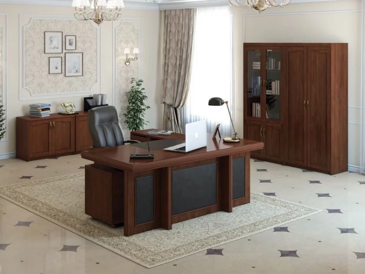 Комплект мебели для кабинета руководителя Harvard 01 Орех английский_0