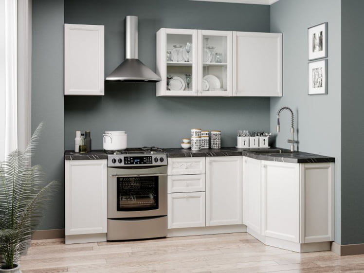 Тумба кухонная окончание 350 Джулия ЛД 284.220.000.013 Белый_2