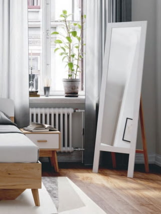 Зеркало навесное Калгари 11 Белый матовый_0