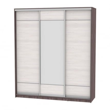 Шкаф-купе B-230х200х60-1(ЯАТ-ЯАС-D7D8D7)_0