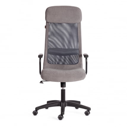 Кресло PROFIT (мп) PROFIT (мп) флок/ткань, серый, 29/W-12_4