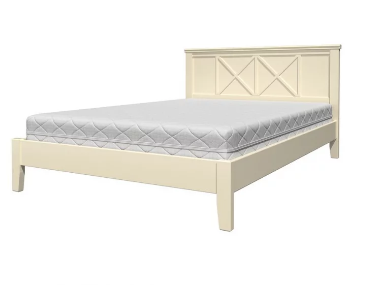 Кровать из массива Грация 2 200х160 Слоновая кость_0