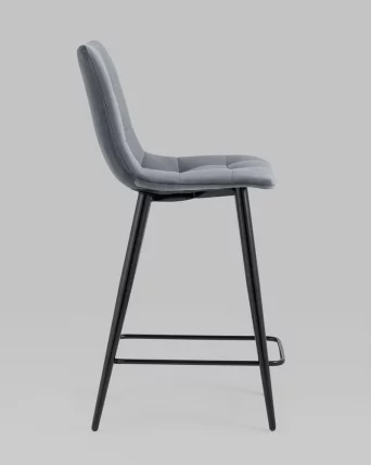 Стул полубарный Джанго велюр Темно-серый_3