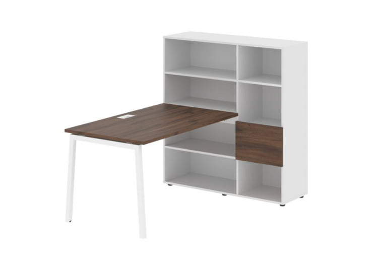Рабочая станция EDIS ELRST 1213 Дуб Денвер темный Белый Белый_0