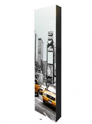 Поворотный зеркальный шкаф Драйв Шелф Арт (левый) Беленый дуб_22