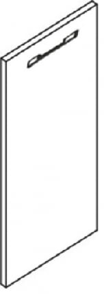 Дверь ЛДСП для стационарной тумбы YALTA LT-D5 Пр Вяз Благородный_1