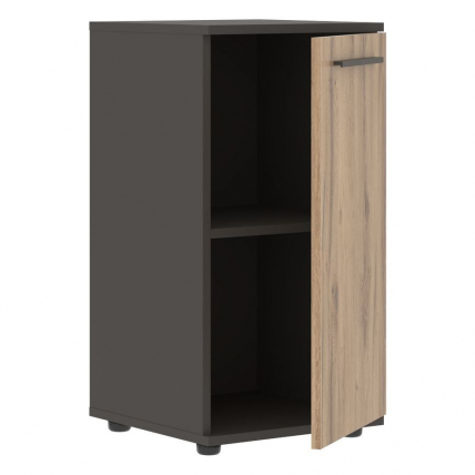 Шкаф колонка с глухой малой дверью EDIS ELCS 42.1 Дуб Денвер светлый Мокко Мокко_1