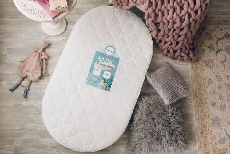 Матрас из ортофайбера с кокосом с двух сторон Кроха Зебра Стандарт Овальный_8