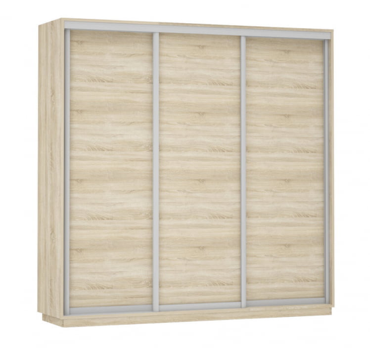 Шкаф-купе трехдверный Экспресс Трио Элемент 2100х2400h Дуб сонома_0