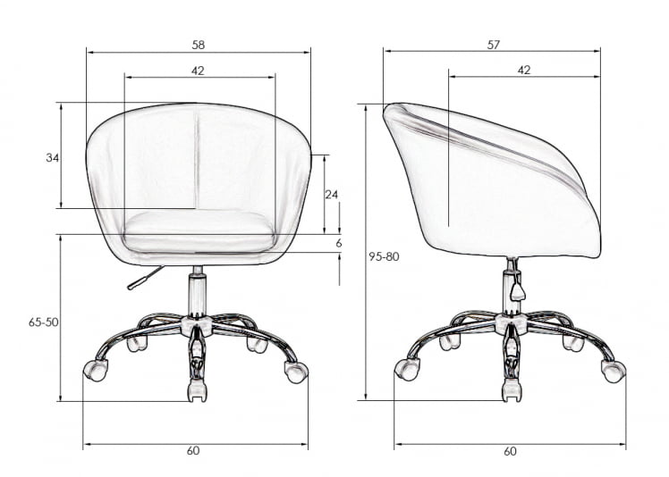 Офисное кресло для персонала DOBRIN BOBBY Чёрный_7