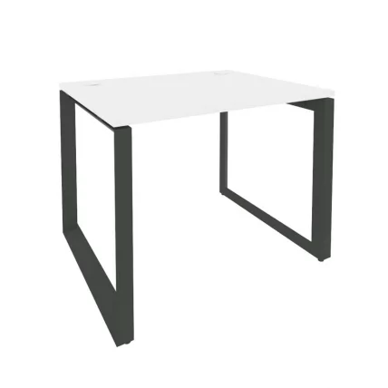 Стол рабочий на О-образном м/к ONIX O.MO-SP-1.8 Белый Бриллиант/Антрацит_0