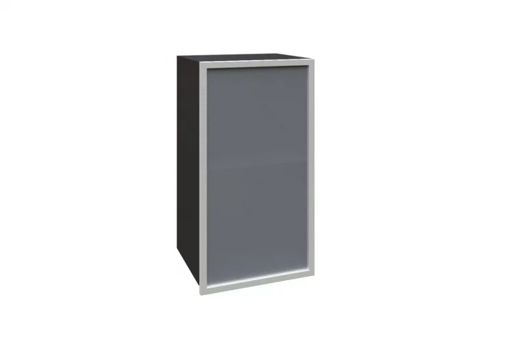 Шкаф кухонный 400 со стеклом (левый) Шервуд ЛД 281.321.000.022 Черный_0