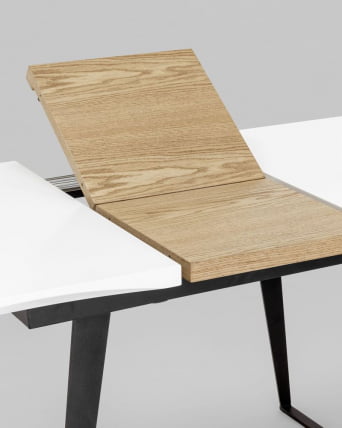 Стол обеденный Йорк раскладной 120-160 Белый_5