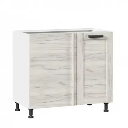 Тумба кухонная угловая 1000 Винченца ЛД 234.090.000.006 Белый Дуб Крафт белый_0