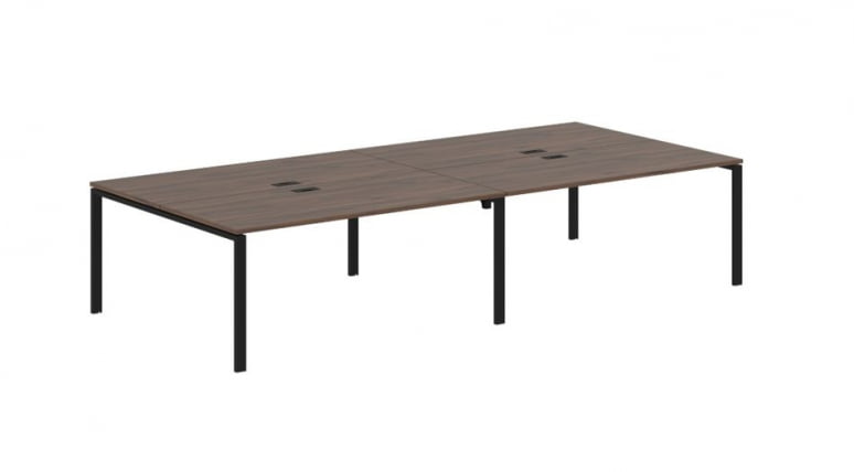 Бенч-система 4-местная EDIS EUWST 3516 Дуб Денвер темный Черный_0