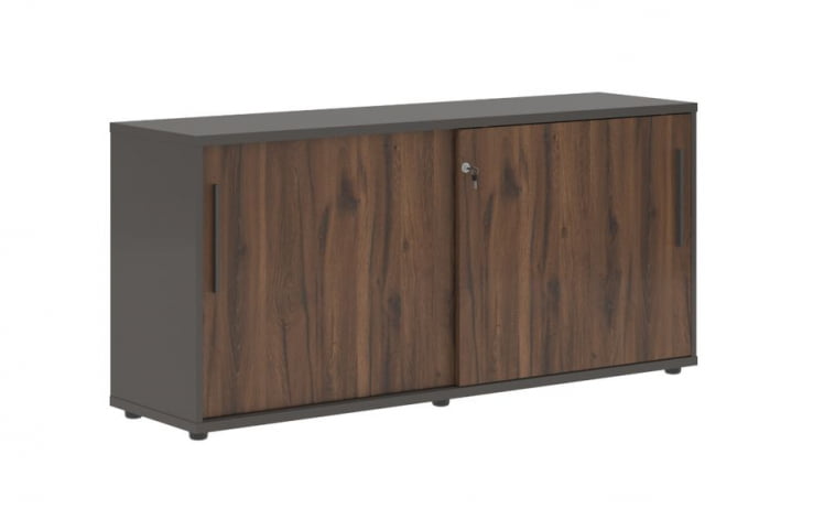 Шкаф с дверьми-купе EDIS ELC 1643 Дуб Денвер темный Мокко Мокко_0