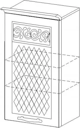 Шкаф с решеткой Тиффани 19.23_6