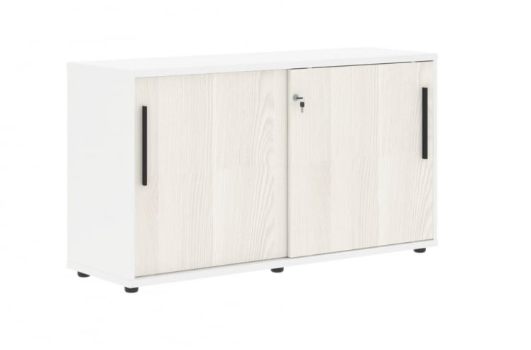 Шкаф с дверьми-купе EDIS ELC 1343 Ясень Траун Черный Белый_0