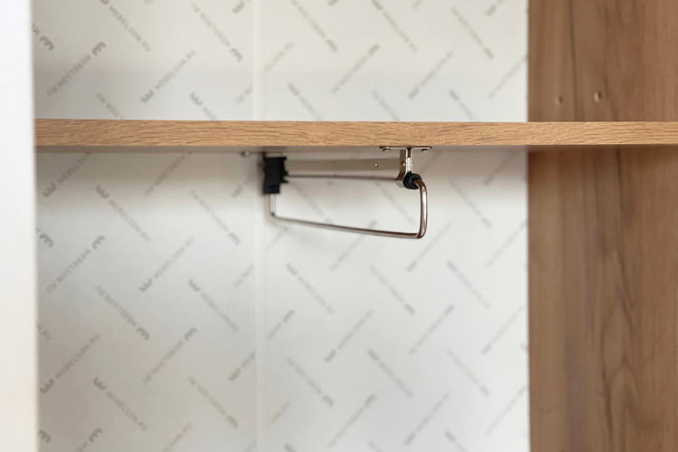 Шкаф двухдверный Моди MGM-02 дуб крафт золотой/белое дерево_8