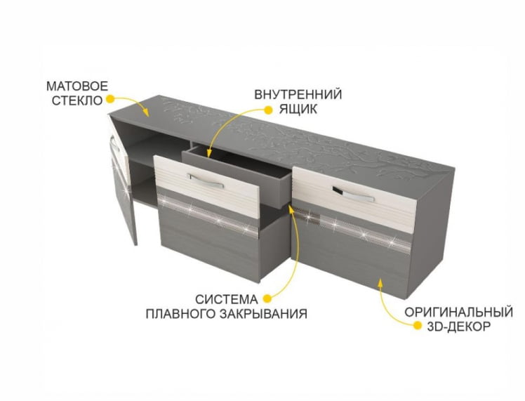 ТВ-тумба Графит 604.03_2