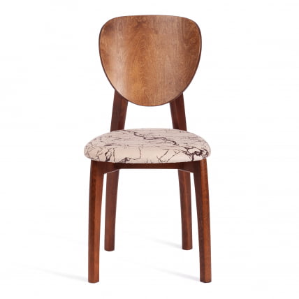 Стул DIAMANTE мягкое сидение бук, 42x42x85см, коричневый, ткань Крекс Беж_4