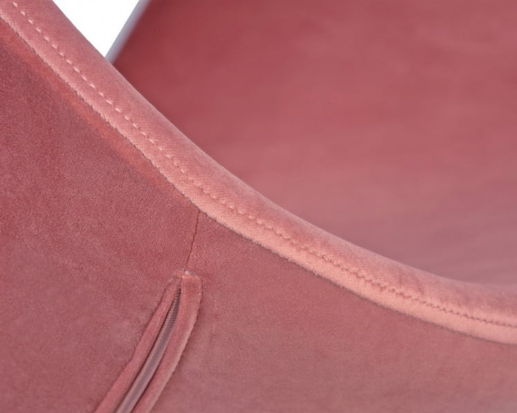 Кресло дизайнерское DOBRIN SWAN (розовый велюр BLUVEL52)_7