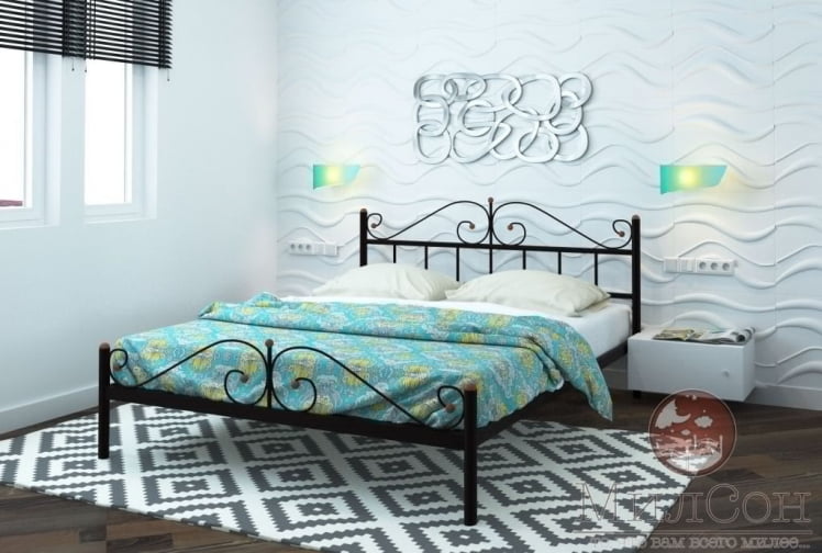 Кровать Диана Plus 1200х1900 Черная_1