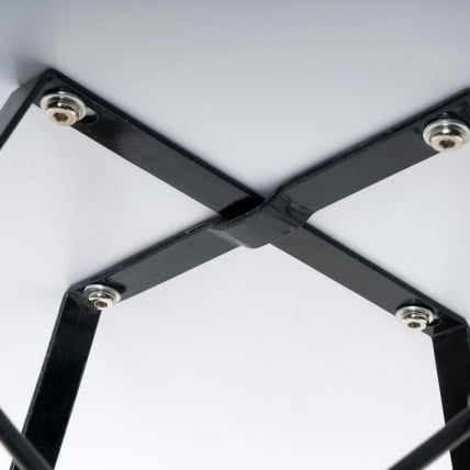 Стол CINDY NEXT (mod. 70-80 MDF) металл/мдф/бук, D80х75см, белый/натуральный_9