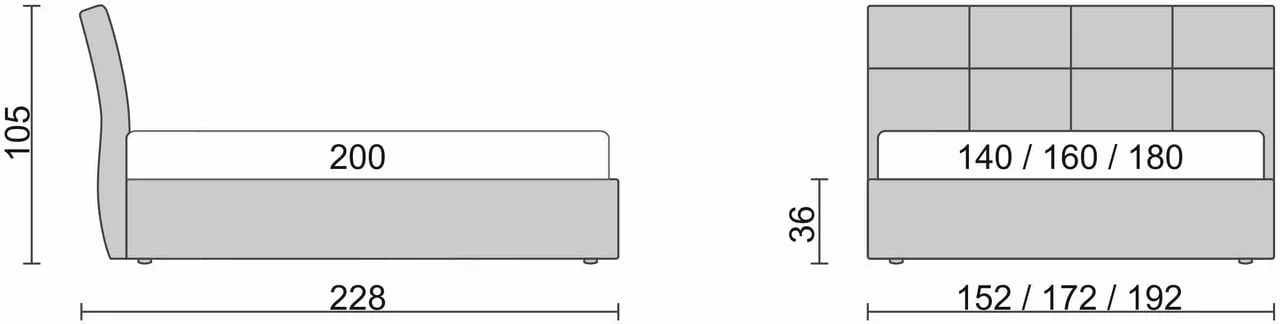 Кровать Visconti Белый\Красный_1