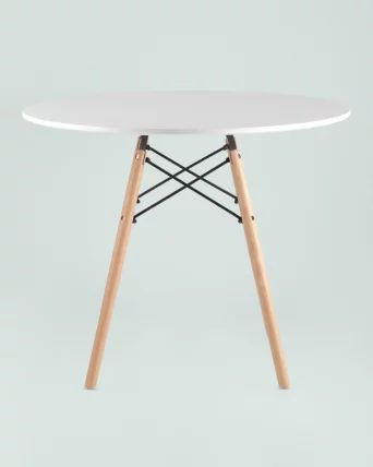 Стол обеденный DSW D90 Белый_2