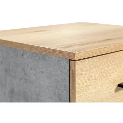 Тумба прикроватная Loft Дуб натур/Бетон_5