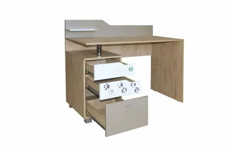 Комплект мебели для комнаты подростка Хаски №02 Дуб Ирландский Мокко Белый_5