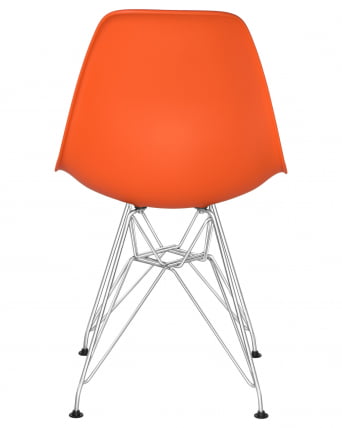 Стул обеденный DOBRIN DSR ножки хром Оранжевый O-02_4