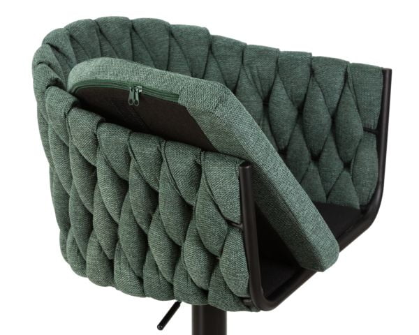 Стул барный DOBRIN LEON (зеленая ткань (LAR 275-23)) 2 шт_6