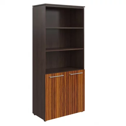 Шкаф с 1 комплектом глухих малых дверей MHC 85.5 Макассар/Венге Магия_0