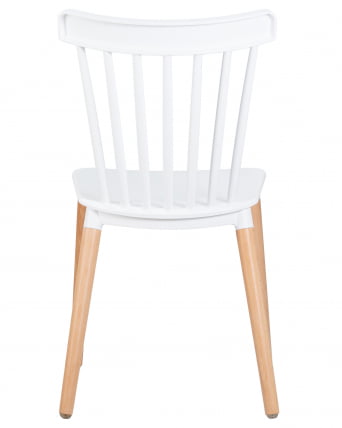 Стул обеденный ДОБРИН ТХЕО ножки светлый бук Белый В-02 / DOBRIN THEO W-02_4