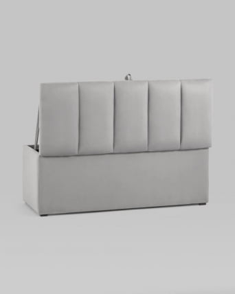 Пуф с крышкой Нильсон 2 велюр Серый_3