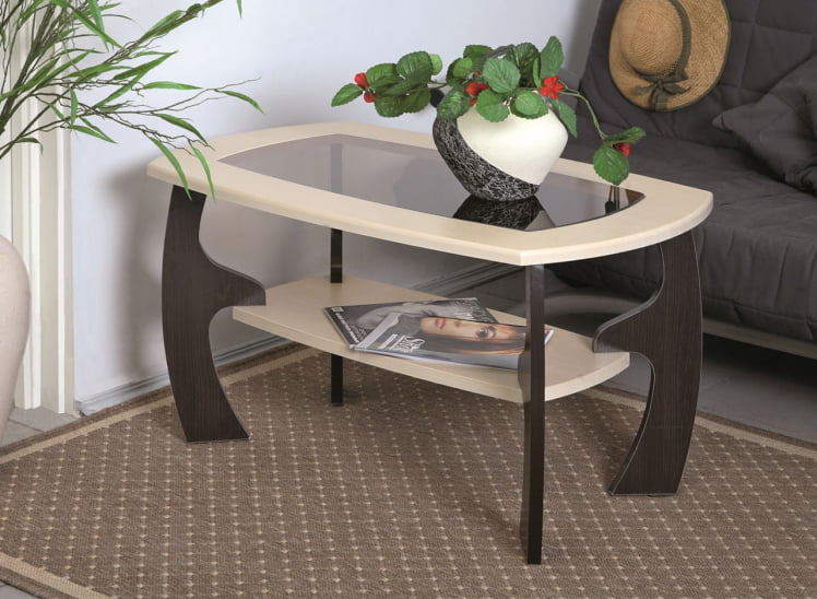 Стол журнальный Маджеста-3 Венге/Клен Азия_0